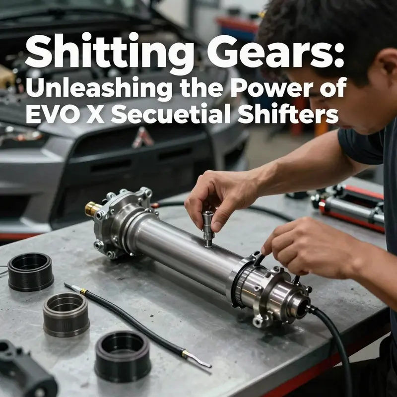 Comparison of the stock H-pattern shifter and an upgraded sequential shifter in the EVO X.