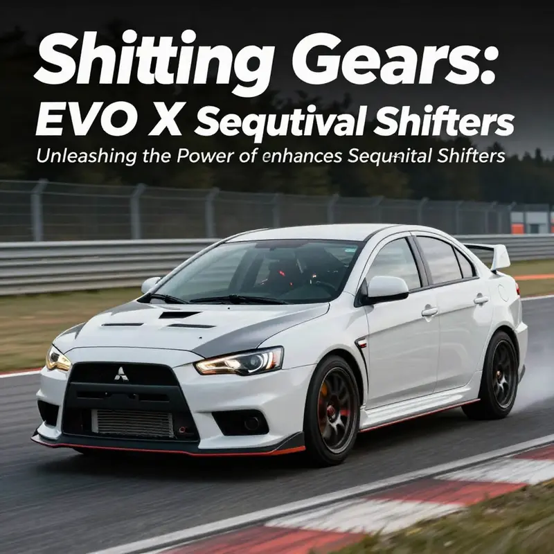 Comparison of the stock H-pattern shifter and an upgraded sequential shifter in the EVO X.