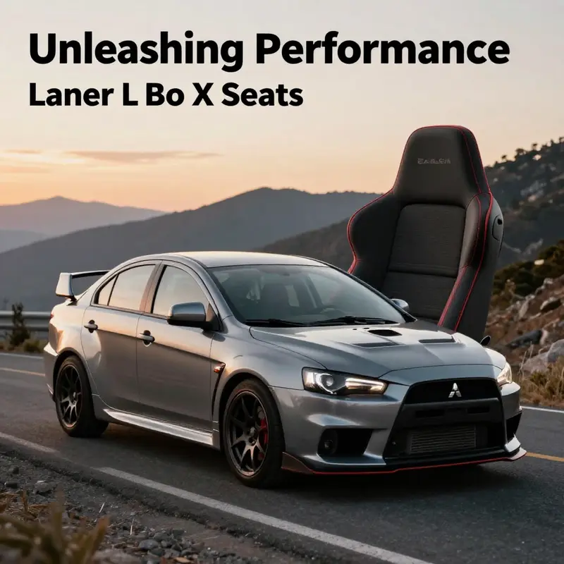 Mitsubishi Lancer Evolution X parked on a mountain road at sunset, highlighting its design and performance character.