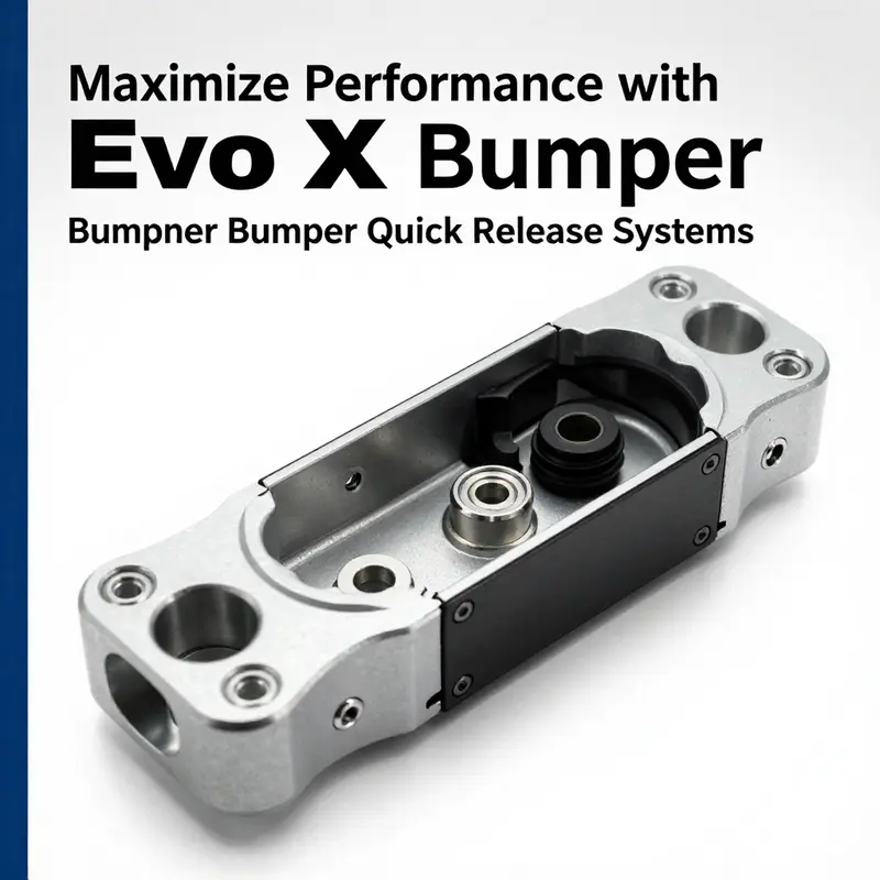 The Evo X bumper quick release system enhances vehicle functionality and access, an essential for performance-driven drivers.