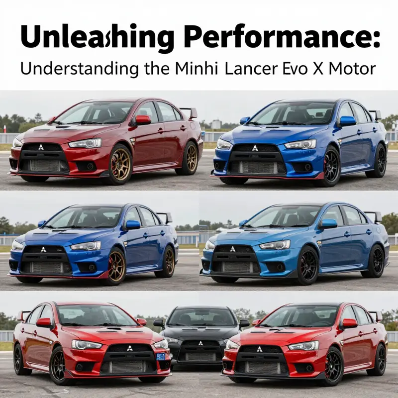 The high-performance 4B11T engine in the Mitsubishi Lancer Evo X highlights its intricate design and engineering.