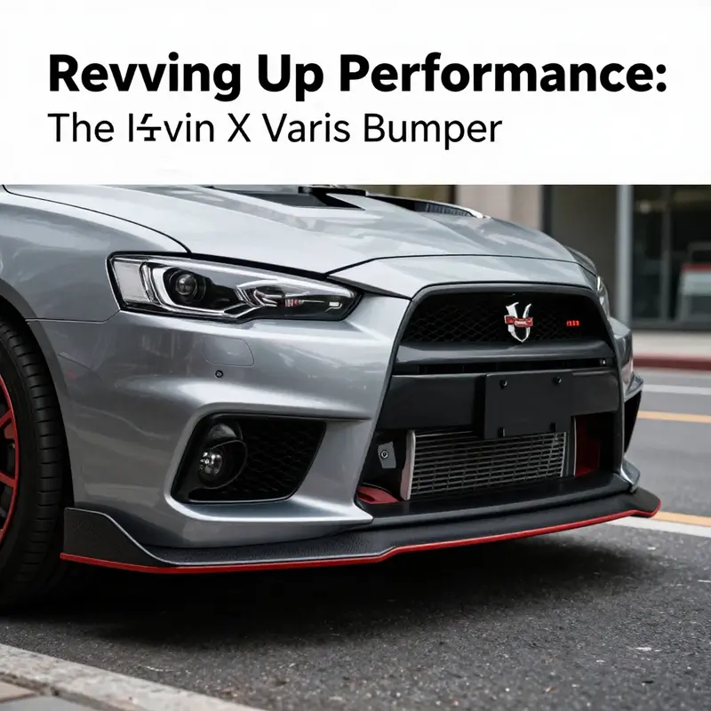 The Evo X with Varis bumper highlights its dynamic design and aerodynamic advantages.