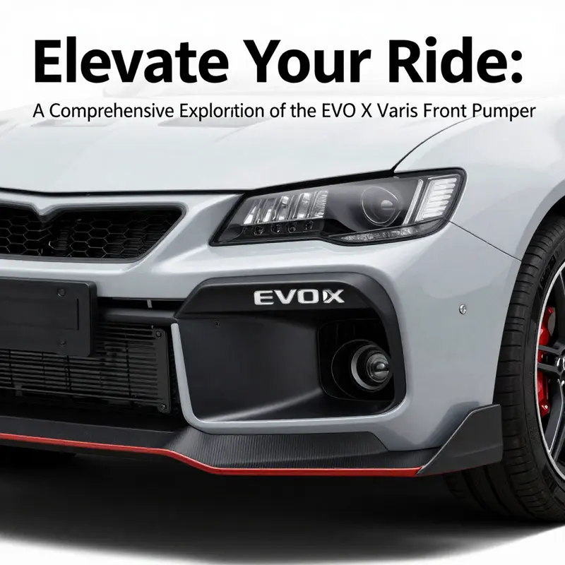 The Mitsubishi Lancer Evolution X showcasing the Varis front bumper, an ideal blend of performance and aesthetics.