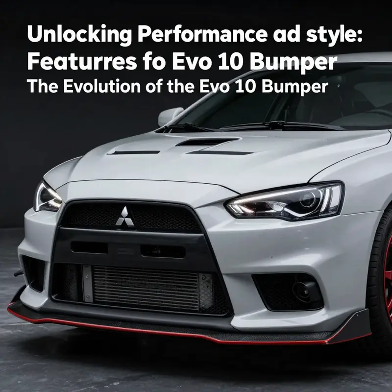 The Evo 10 bumper designed for optimal airflow and enhanced performance.