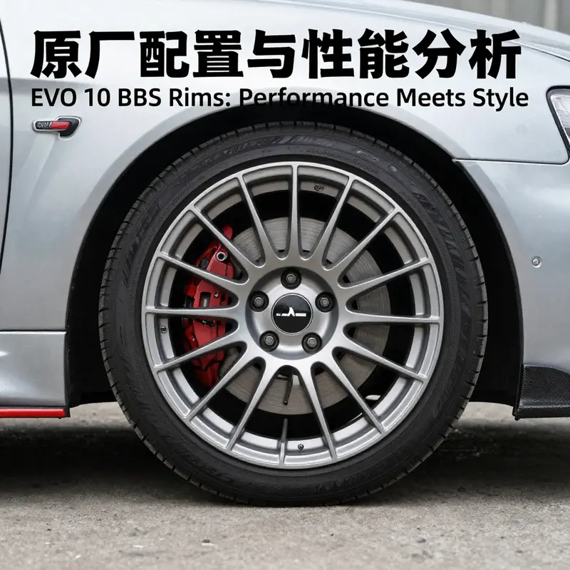 The exquisite design of EVO 10 BBS rims showcasing performance-enhancing features.