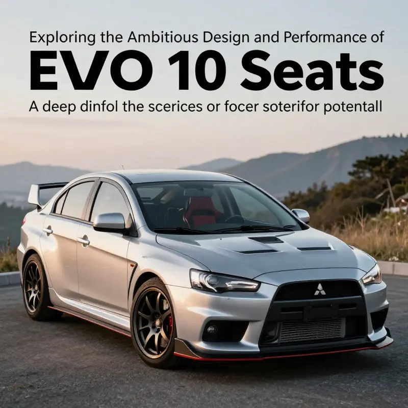 Mitsubishi EVO X in a scenic environment demonstrating its unique design and aggressive presence.