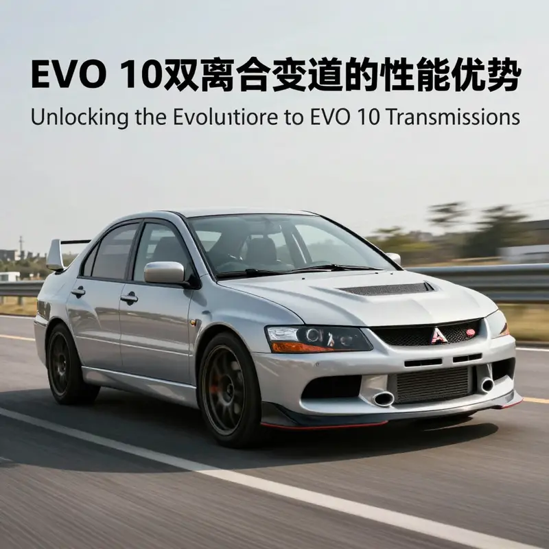 A detailed breakdown of the EVO 10’s original transmission technology, highlighting its dual-clutch mechanism.