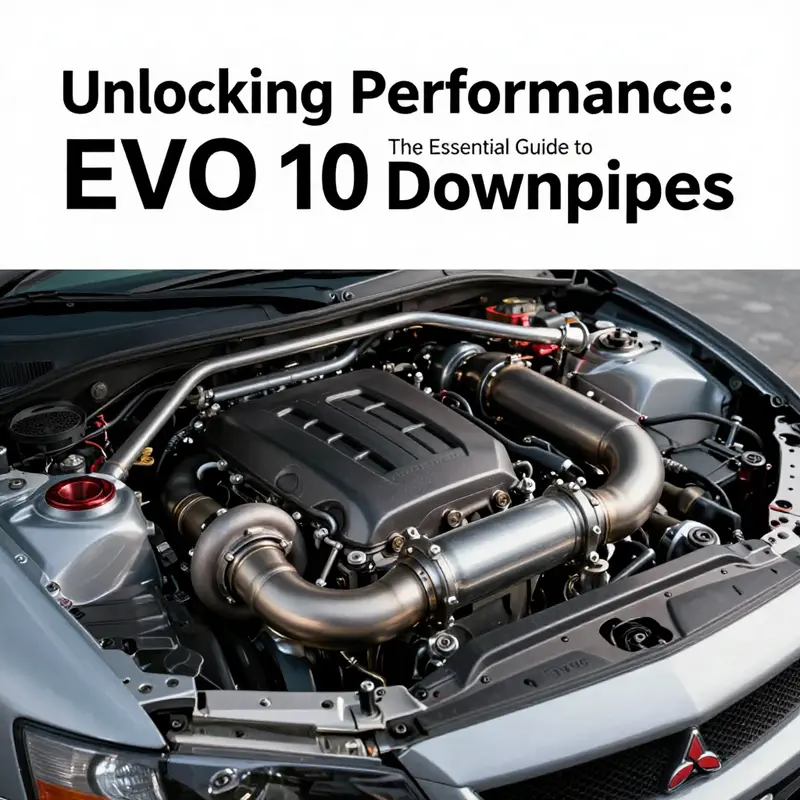 The EVO 10 Downpipe is essential for improving turbo response and overall engine performance.