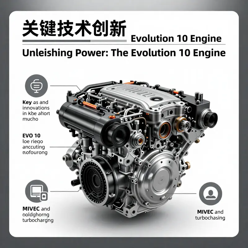 The innovative architecture of the Mitsubishi EVO 10’s 4B11T engine.
