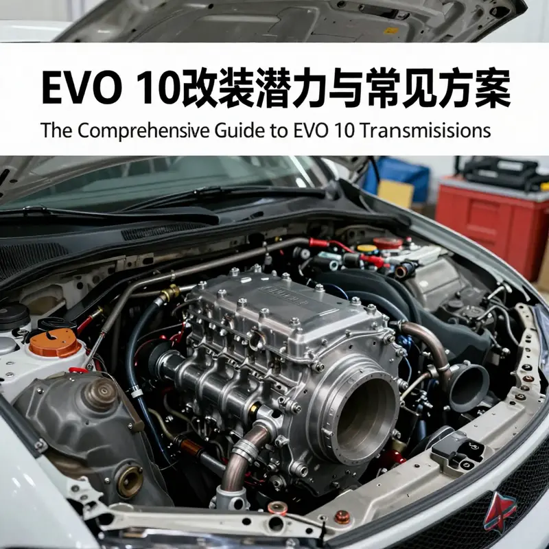 A detailed breakdown of the EVO 10’s original transmission technology, highlighting its dual-clutch mechanism.