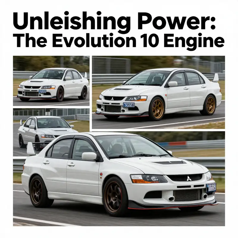 The innovative architecture of the Mitsubishi EVO 10’s 4B11T engine.