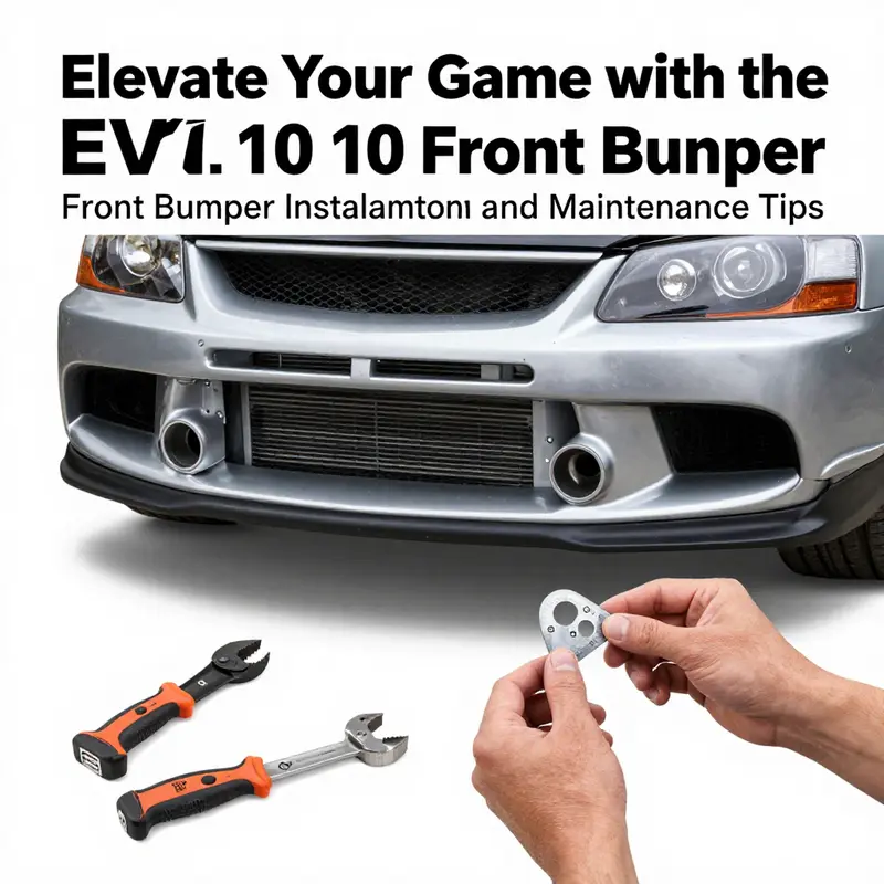 A comparative analysis of the materials used in EVO 10 front bumpers highlighting their unique benefits.