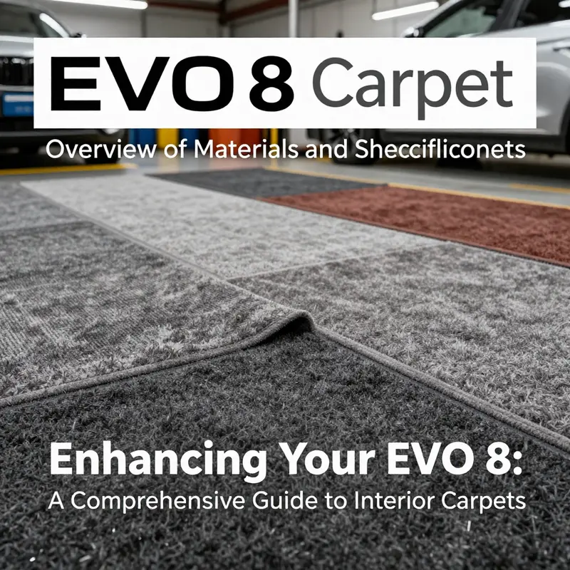 Detailed overview of the various materials used in EVO 8 carpets.