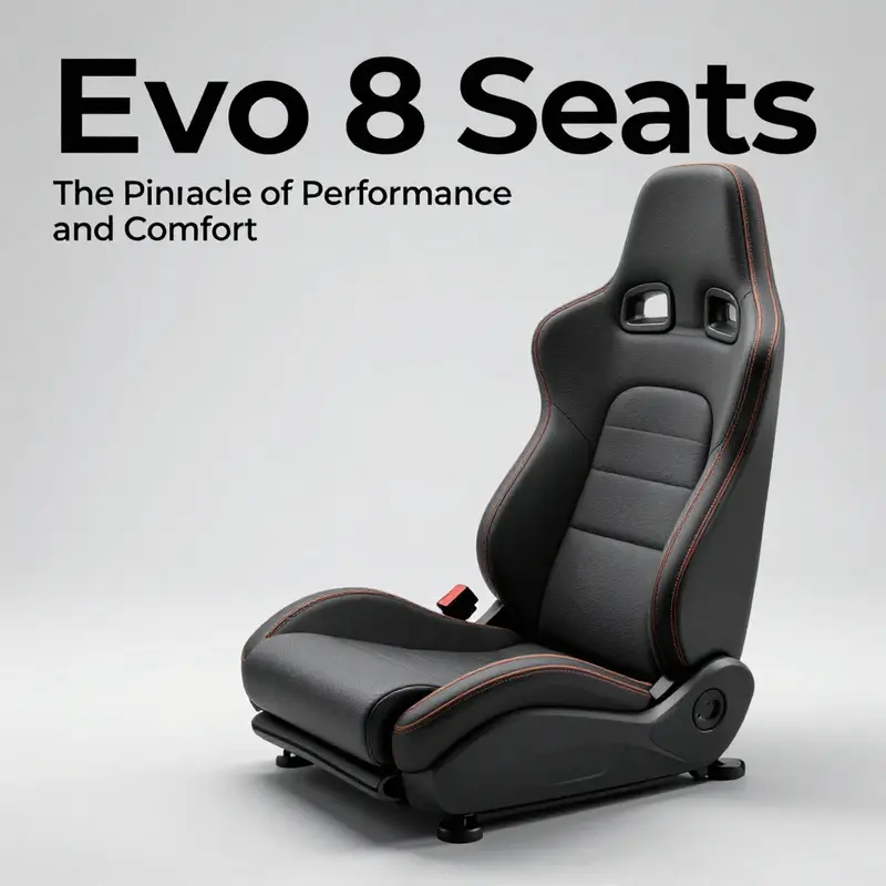 The unique design and quality of Mitsubishi Lancer Evolution VIII seats.