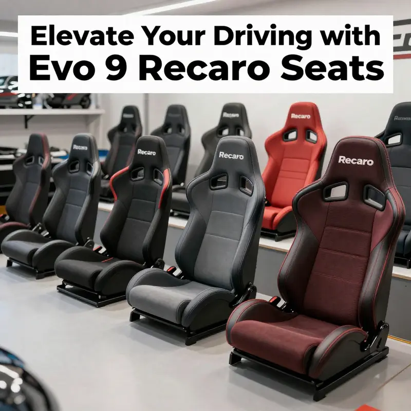 Original Equipment Manufacturer configurations showcasing the quality of Evo 9 Recaro seats.