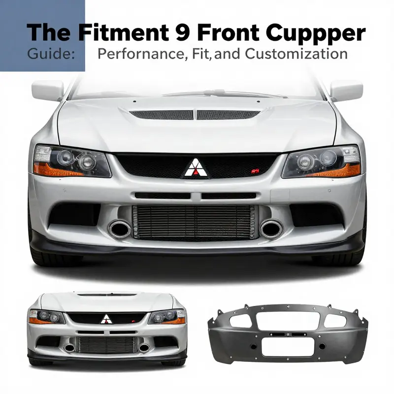 High-performance front bumper showcasing advanced carbon fiber construction.