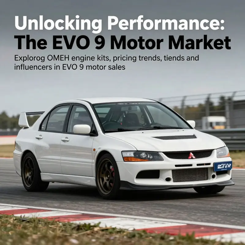 Mitsubishi Lancer EVO IX racing on a track, showcasing its power and performance.