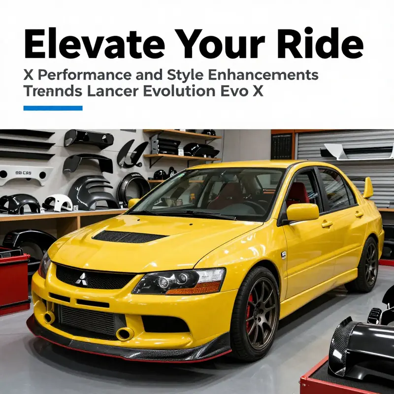 Sleek body fenders optimizing both aesthetics and performance for the Evo X.