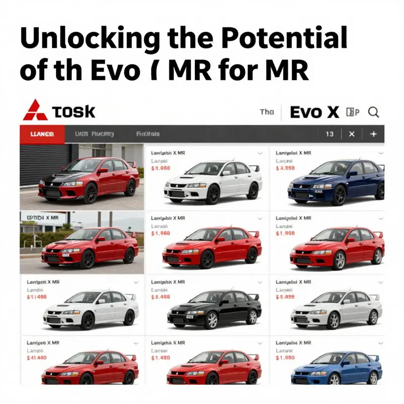 The high-performance Mitsubishi Lancer Evolution X MR, highlighting its striking design and advanced features.