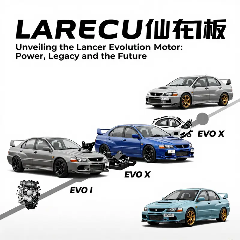 The iconic Mitsubishi 4G63 engine, known for its durability and performance in the Evolution series.