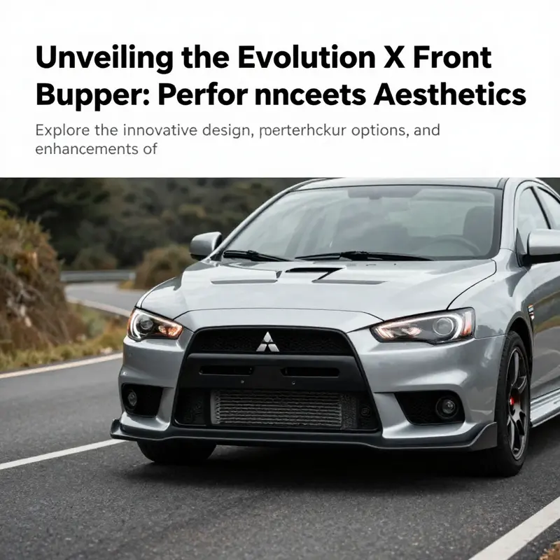 Mitsubishi Lancer Evolution X on a scenic route, emphasizing the car's aggressive front bumper design.