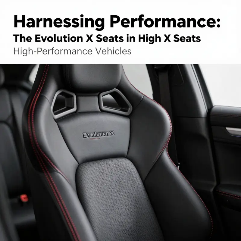The innovative design of the Evolution X Seat, highlighting its ergonomic support and aesthetic features.