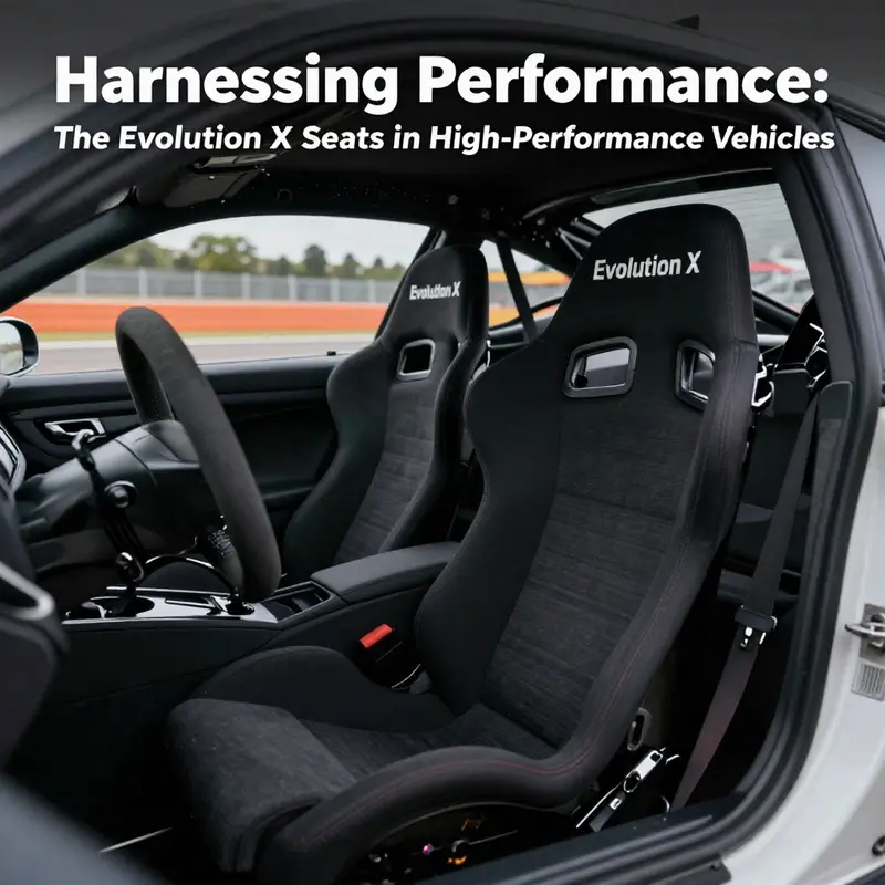 The innovative design of the Evolution X Seat, highlighting its ergonomic support and aesthetic features.