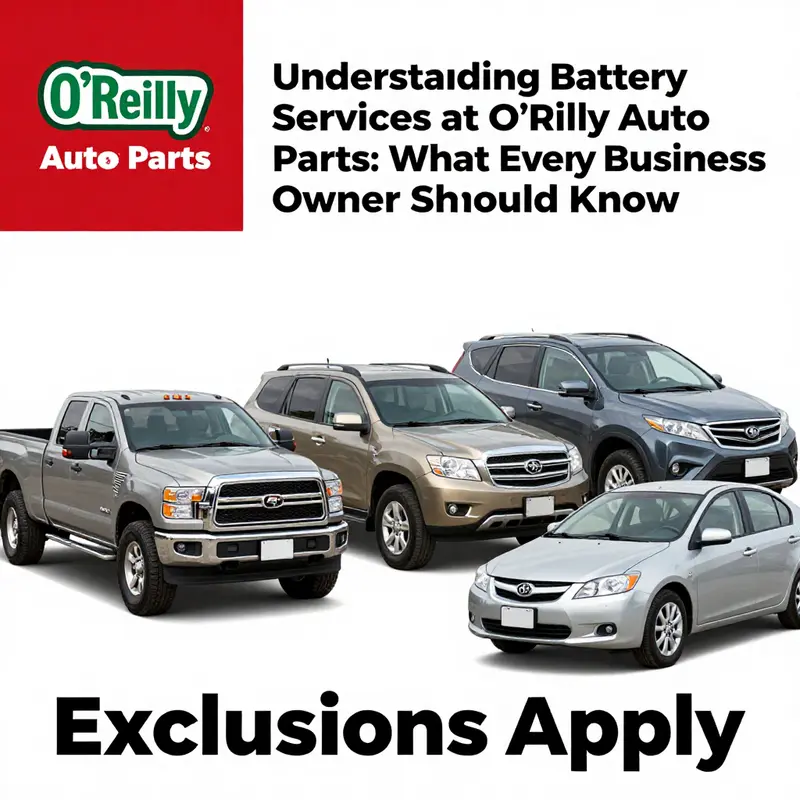 An O’Reilly Auto Parts technician assisting with battery installation, exemplifying their free service.