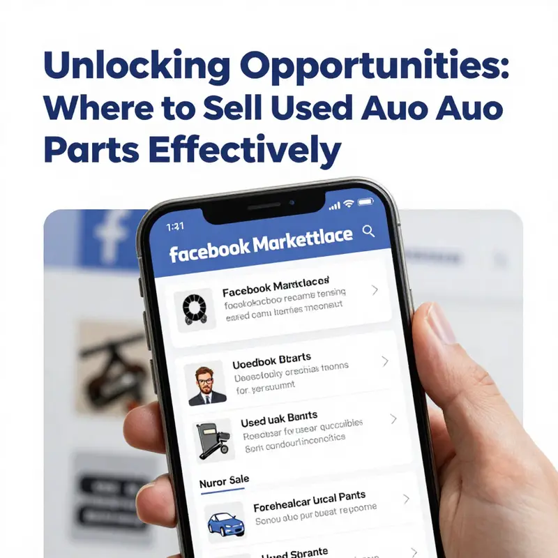 An eBay listing example featuring used auto parts.