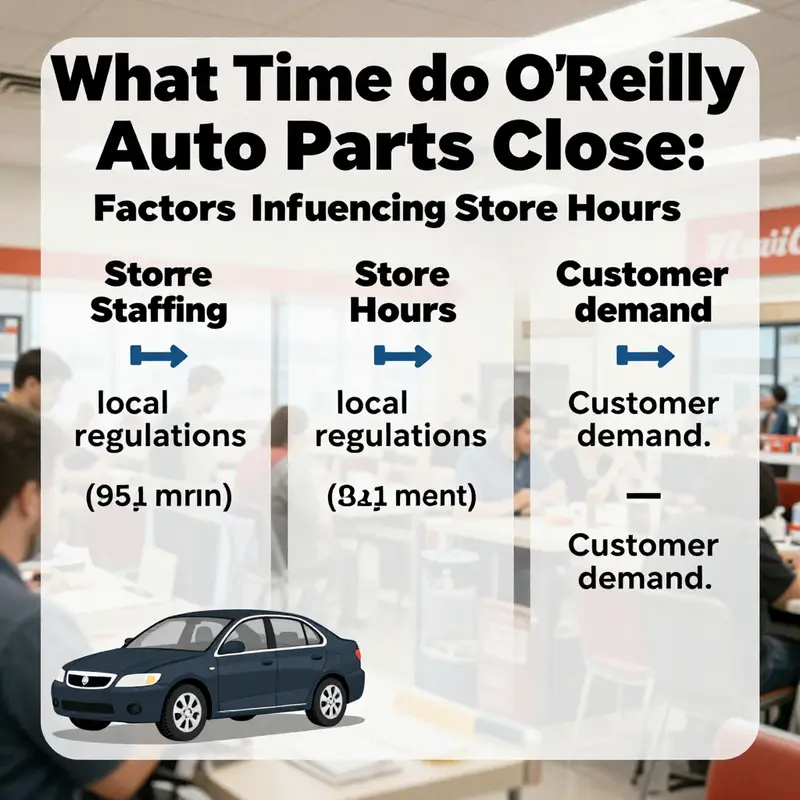 A map highlighting O’Reilly Auto Parts locations illustrating varying closing hours based on geography.