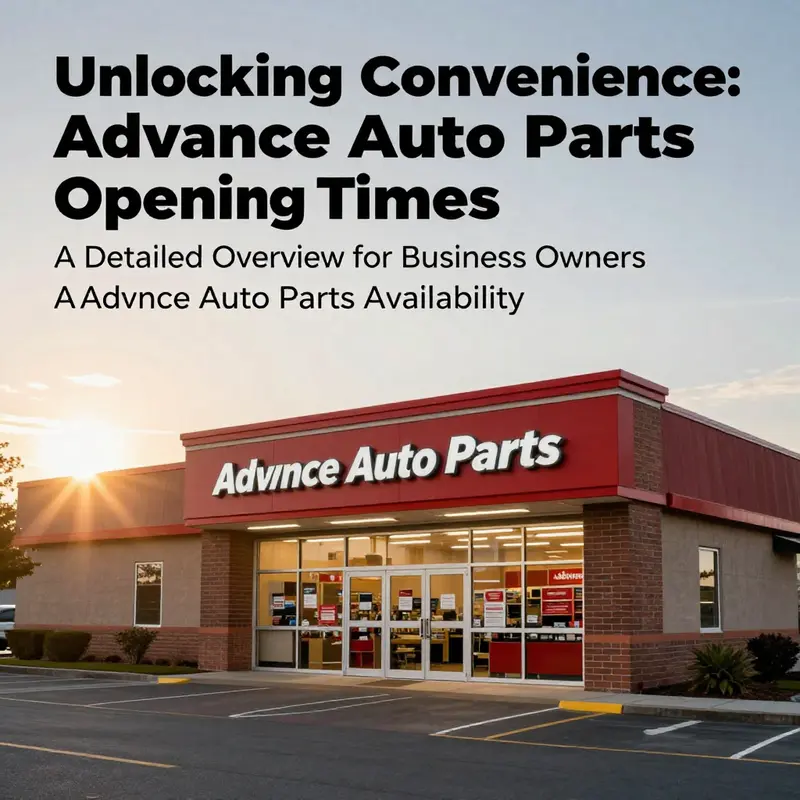An Advance Auto Parts store front at sunrise, welcoming customers for the day ahead.