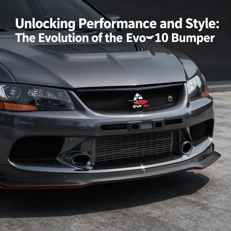 The Evo 10 bumper designed for optimal airflow and enhanced performance.