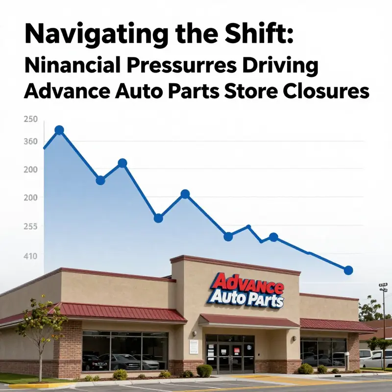 Financial charts illustrating the loss trends impacting Advance Auto Parts.