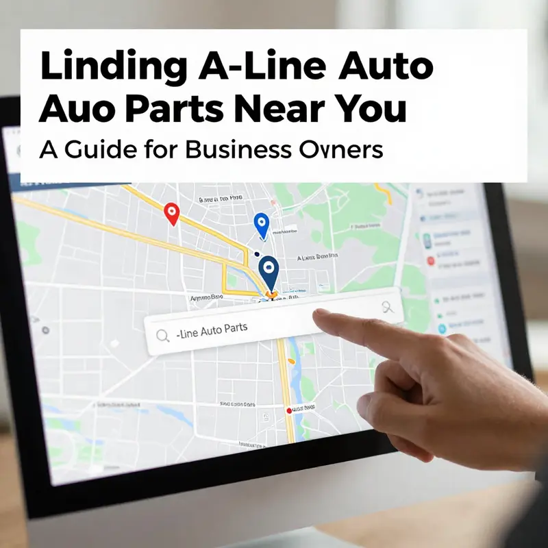Utilizing digital maps to locate A-Line Auto Parts stores efficiently.
