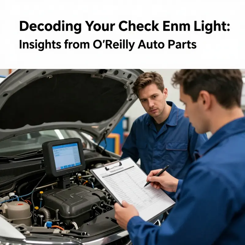 A technician performing a diagnostic scan to retrieve check engine light codes at O’Reilly Auto Parts.