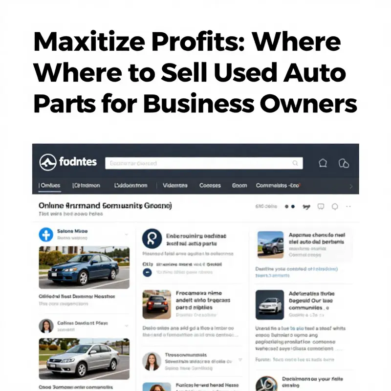 Explore the advantages of selling auto parts through specialized online marketplaces.