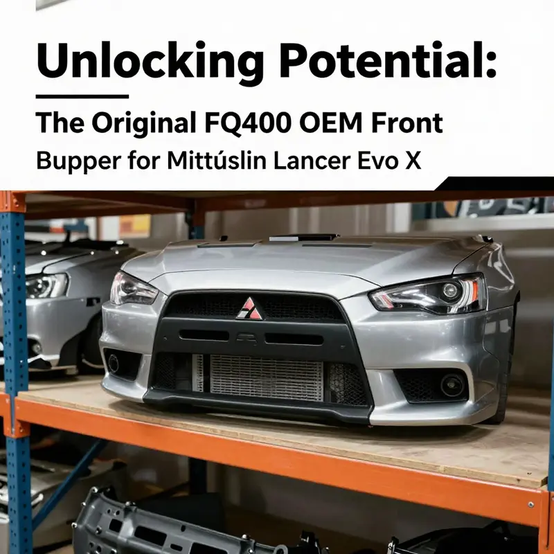 Availability of the Original FQ400 OEM front bumper in an auto parts warehouse.