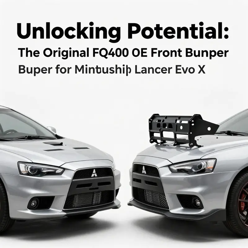 Availability of the Original FQ400 OEM front bumper in an auto parts warehouse.