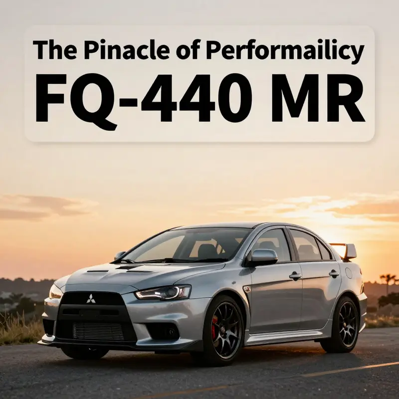 The Mitsubishi Lancer Evo X FQ-440 MR: A legacy of performance and engineering innovation.