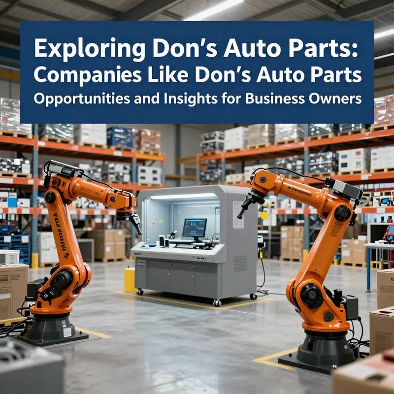 A visual representation of a busy auto parts store encapsulating the market presence that companies like Don’s could achieve.