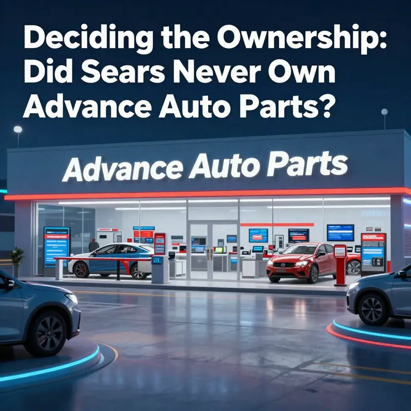 Timeline illustrating the key events in the relationship between Sears and Advance Auto Parts.