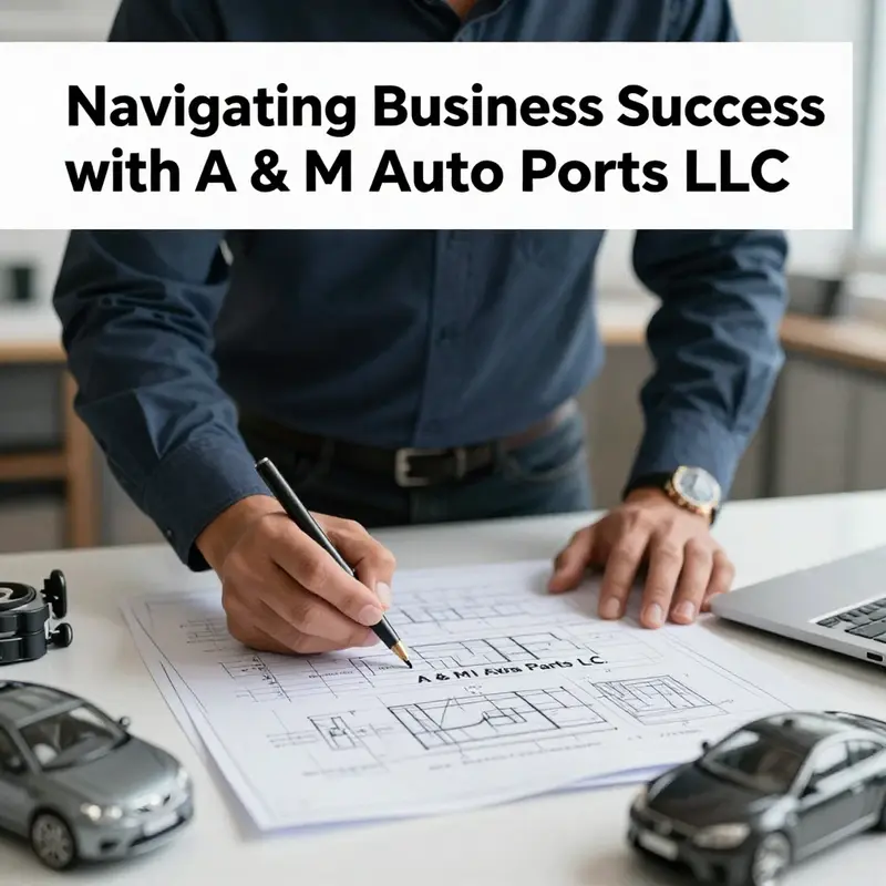 Registration documents and the business license of A & M Auto Parts LLC highlight its official establishment.