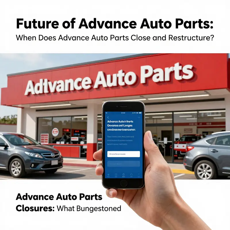 Timeline of the planned store closures by Advance Auto Parts, detailing the expected impact through mid-2025.