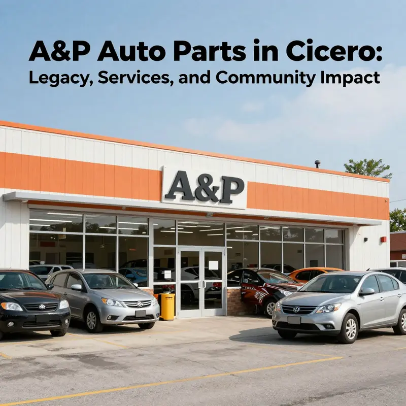 A nostalgic view of A&P Auto Parts in the early days, showcasing its humble beginnings.