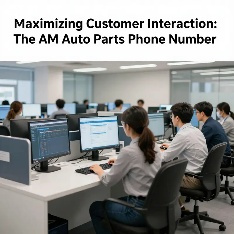 The essential contact information for AM Auto Parts, central to customer communication.