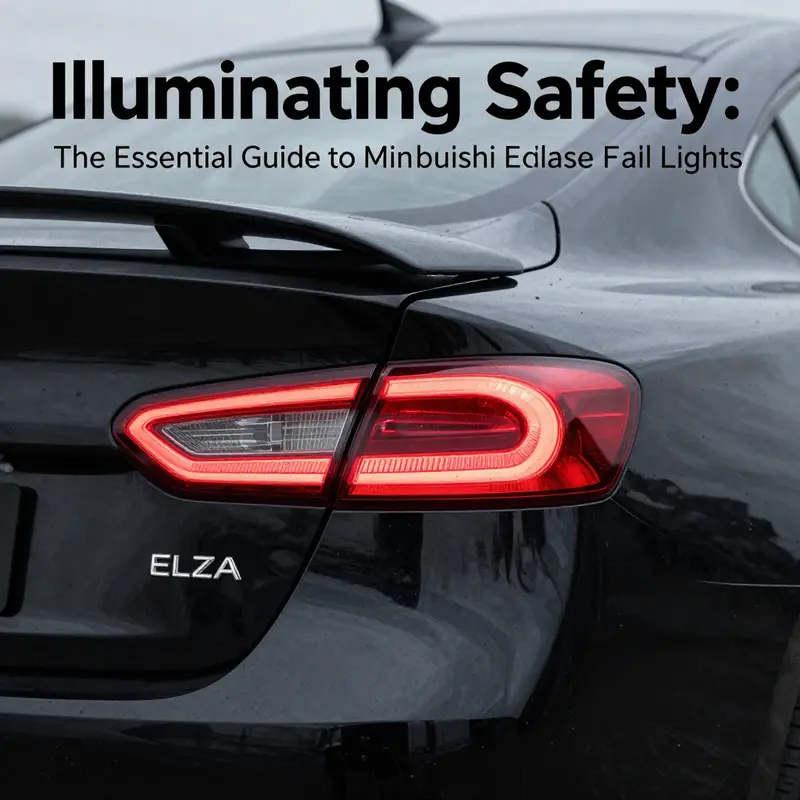 Genuine Mitsubishi Eclipse tail lights highlighting advanced safety features and modern aesthetics.