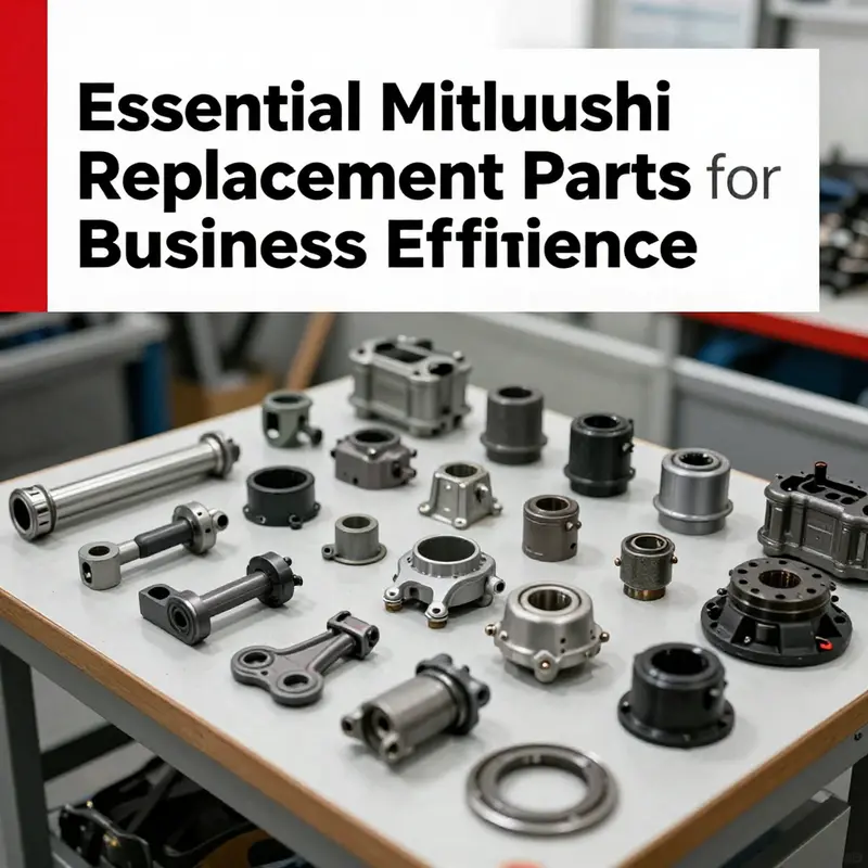 An assortment of Genuine Mitsubishi replacement parts ensures optimal vehicle performance.
