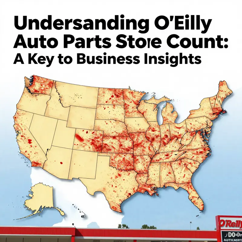 Map showcasing the distribution of O’Reilly Auto Parts stores across the U.S.