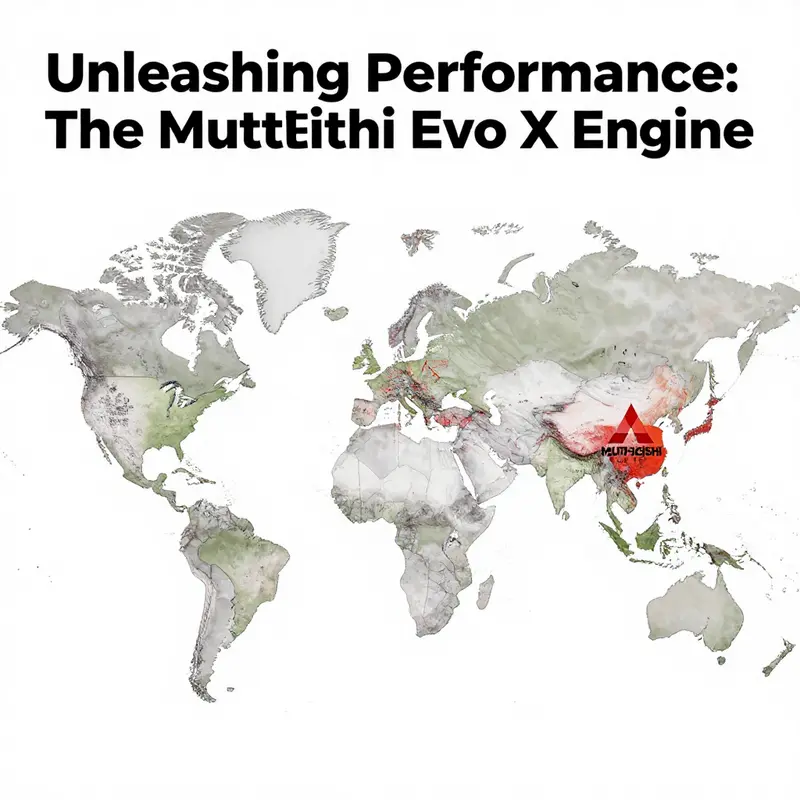 The high-performance 4B11T engine showcasing its advanced turbocharging features.