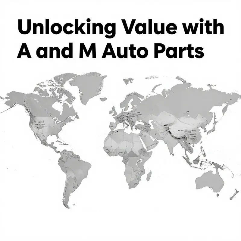 A selection of high-quality A and M auto parts, highlighting their commitment to durability and reliability.